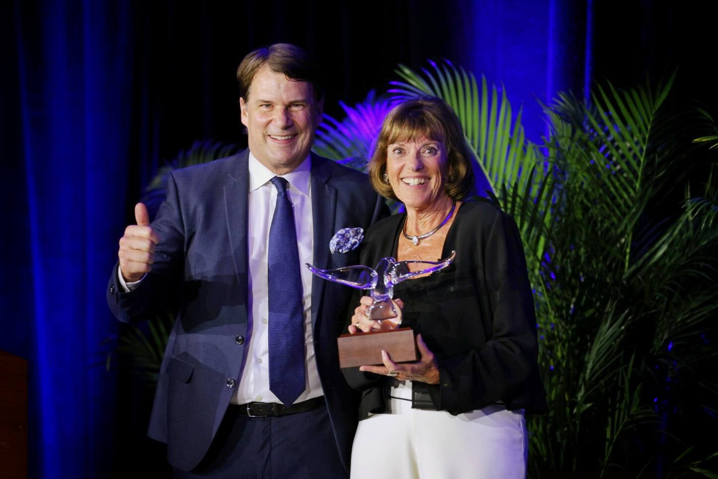 Racing pioneer Lyn St. James was presented Ford Motor Company's highest honor in auto racing. Racing pioneer Lyn St. James was presented Ford Motor Company's highest honor in auto racing.